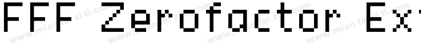 FFF Zerofactor Exten字体转换